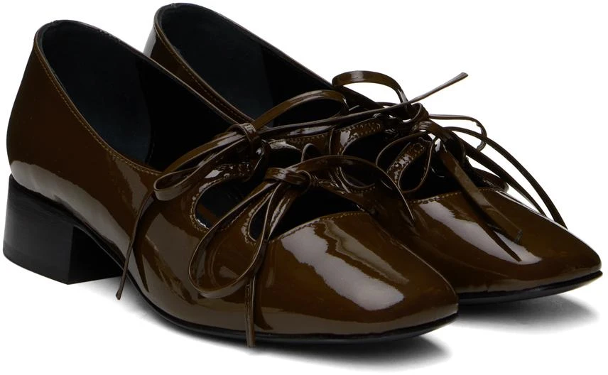Nicole Saldaña Brown Isabel Ballerina Flats 4