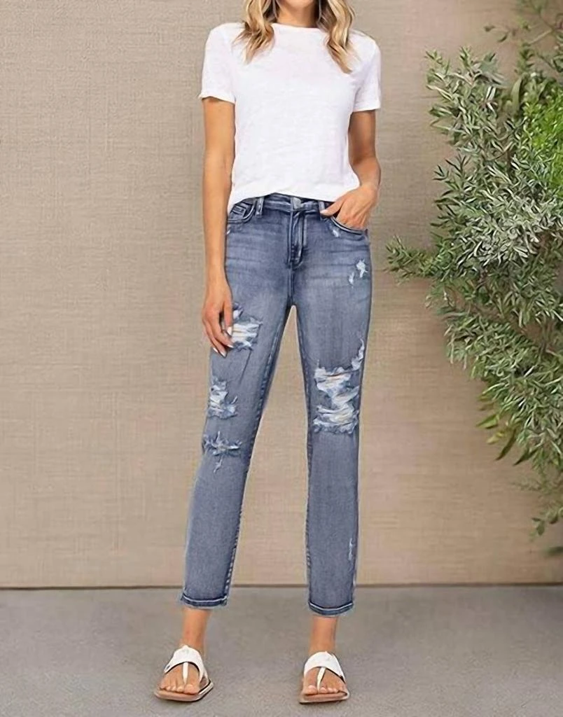 Judy Blue Judy Blue - High Waist Ankle Boyfriend Jeans 2