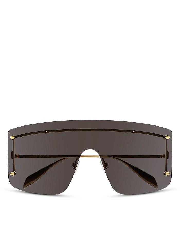 Alexander McQueen Spike Studs Mask Sunglasses, 99 mm 3