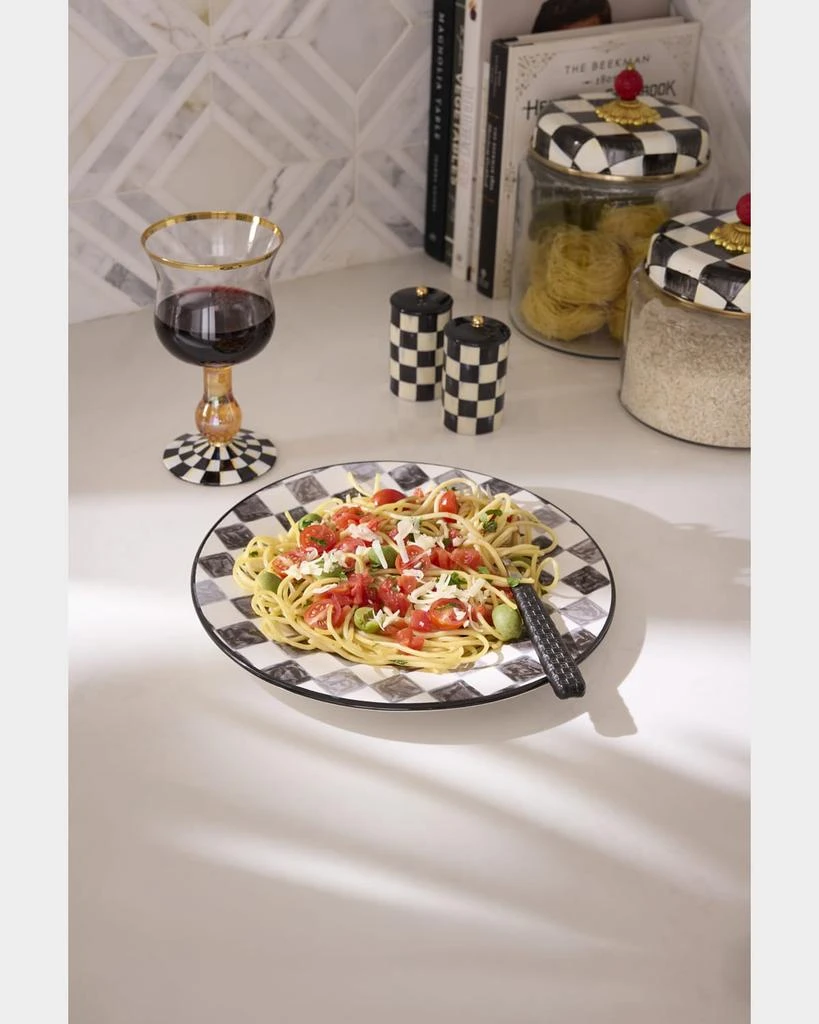 MacKenzie-Childs Courtly Check Farmhouse Salt Pepper Shakers, Set of 2 5