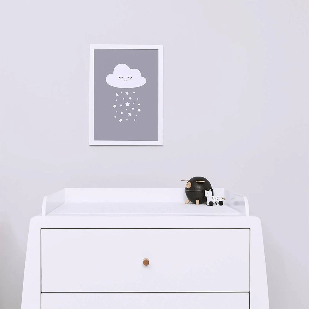 Snüz Snüz Cloud Nursery Print - Grey 3