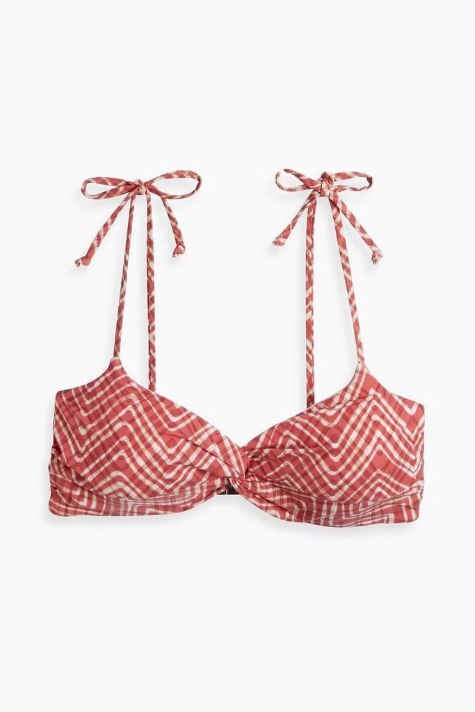 JETS AUSTRALIA by JESSIKA ALLEN Bonita twist-front printed bikini top