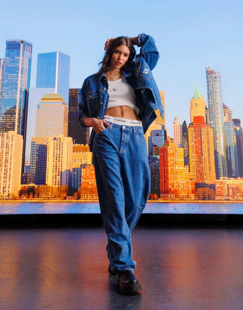 Calvin Klein Calvin Klein Jeans 90's straight jean in mid wash 1