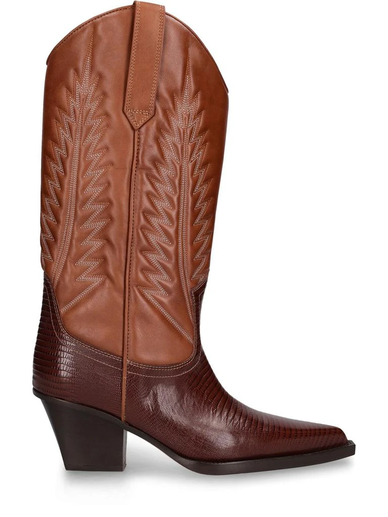 Paris Texas 60mm Rosario Lizard Print Leather Boots 1