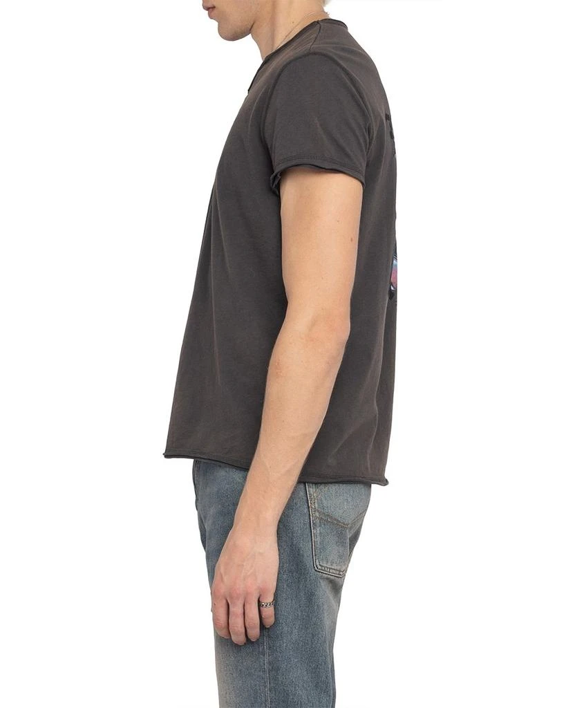 ZADIG & VOLTAIRE Monastir Split Collar Graphic Tee 5