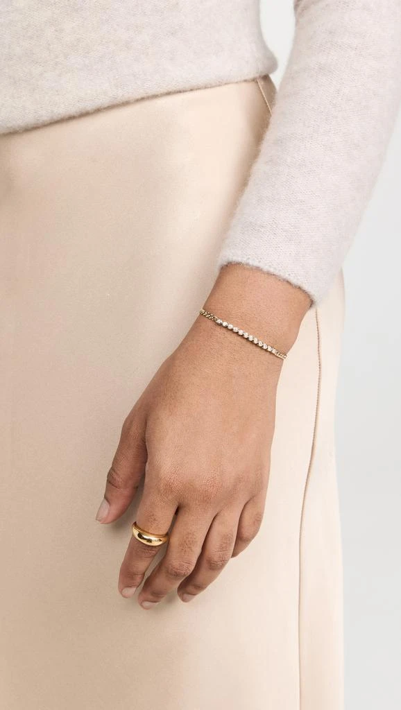 Zoe Chicco 14k Bezel Set Tennis Station Bracelet 2