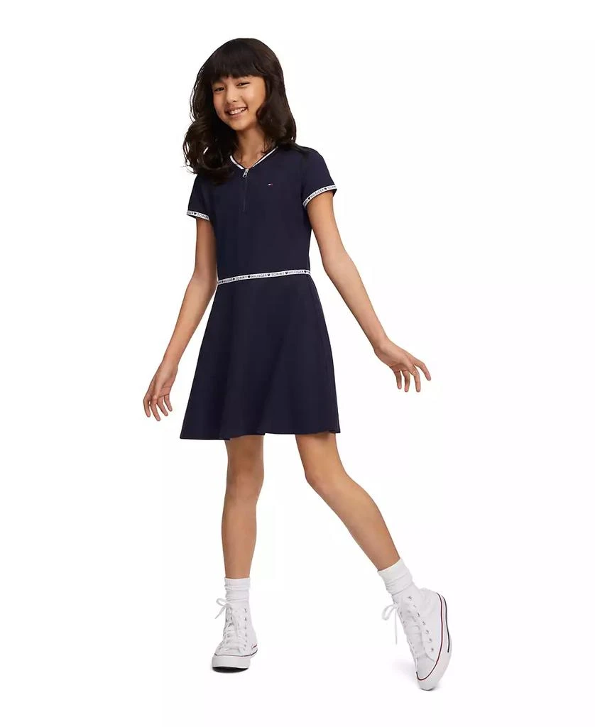 Tommy Hilfiger Little Girls Quarter Zip Dress 1