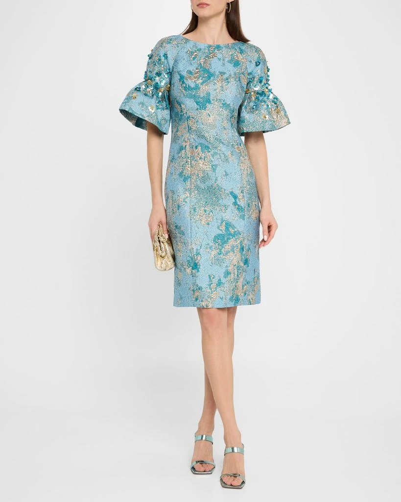 Shop Sequin-Embellished Metallic Jacquard Dress on Sale at BeyondStyle   Get 40% Off Sequin-Embellished Metallic Jacquard Dress with Limited-Time  Flash Deals, Exclusive Discounts, and Special Offers. Enjoy Unbeatable  Savings on Sequin-Embellished Metallic
