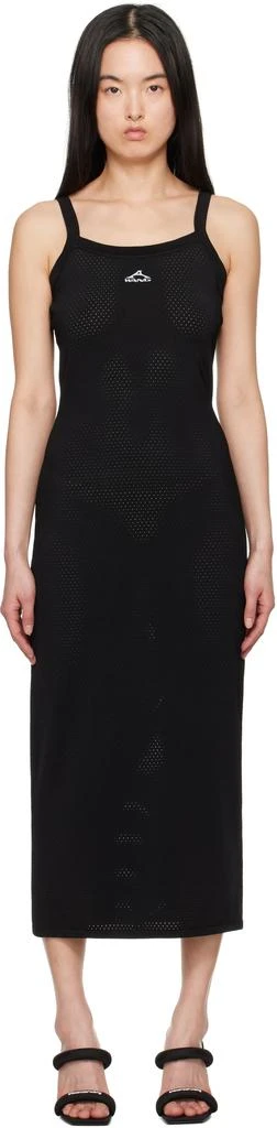 Alexander Wang Black Cami Athletic Mesh Midi Dress