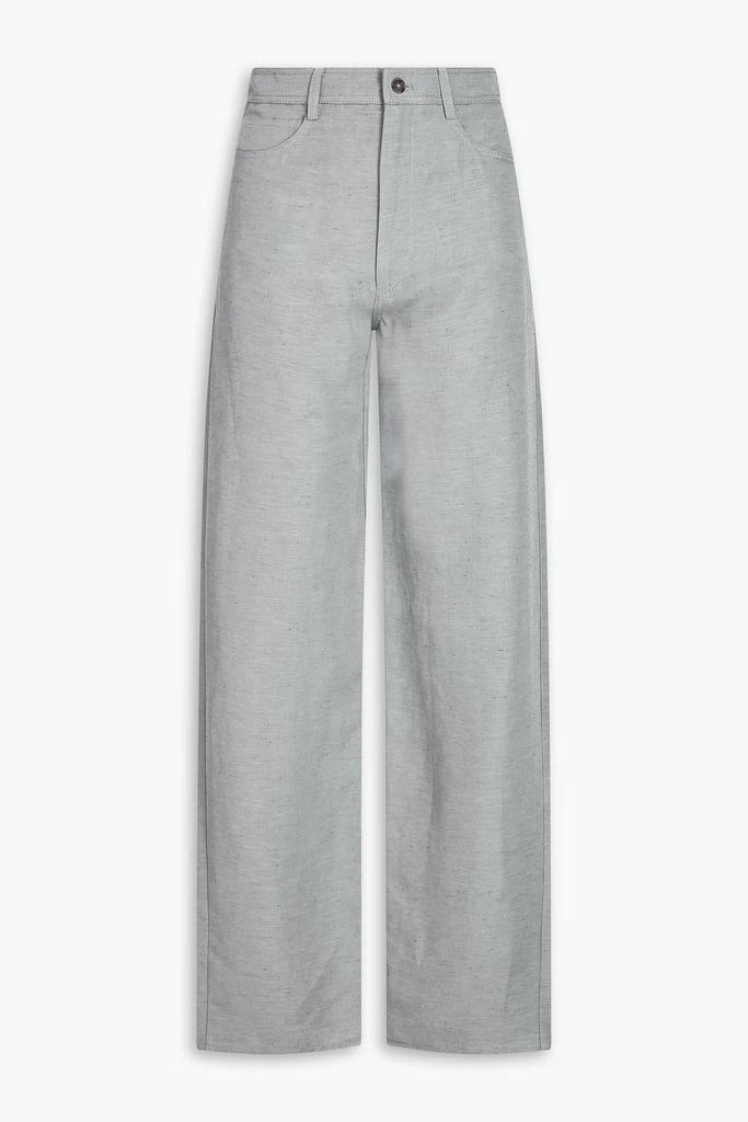 Loulou Studio Peran slub woven straight-leg pants 1
