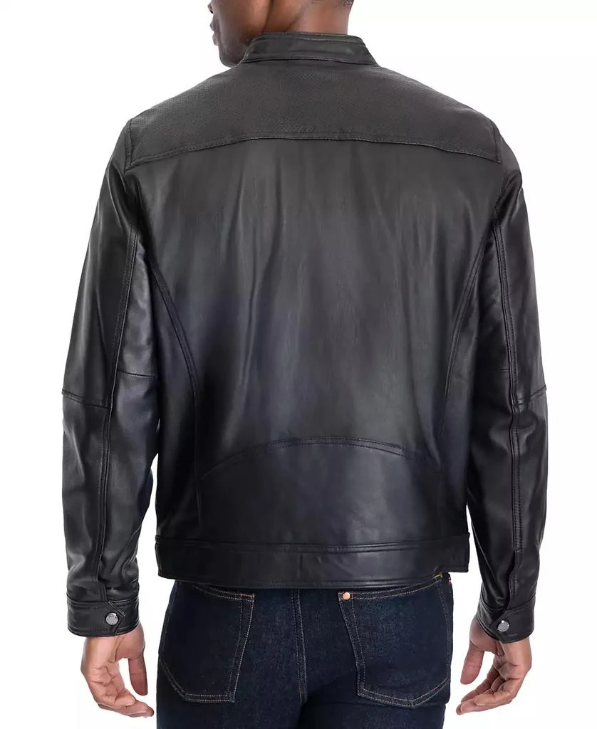 Michael Kors Michael Kors Men's Perforated Leather Moto Jacket, Created for Macy's 2