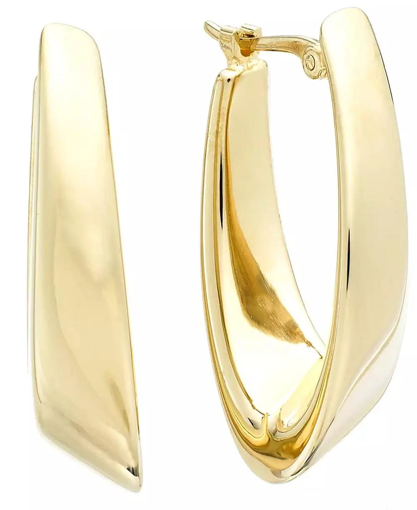 Macy's 14k Gold Earrings, Visor Earrings 1