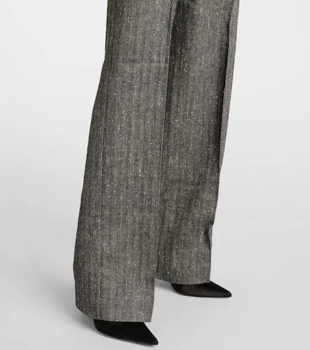 Dolce 
Gabbana High-rise wool-blend wide-leg pants 5