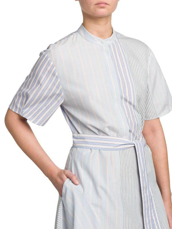 Stella McCartney Belted Mixed-Stripe Midi Shirtdress 5