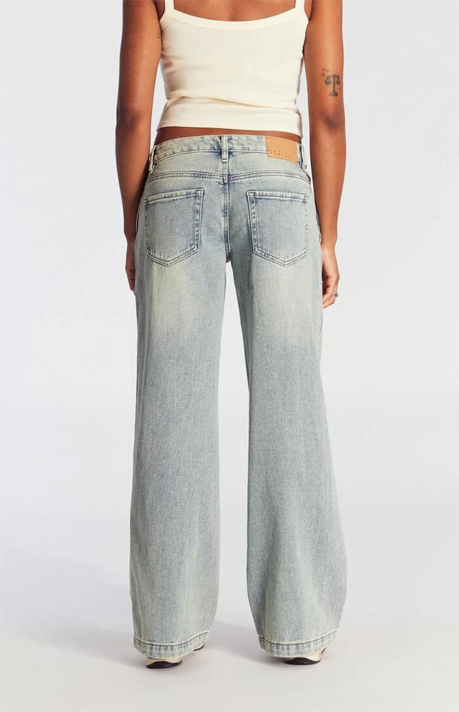 PacSun Casey Tint Low Rise Baggy Jeans Medium Indigo Wash 5