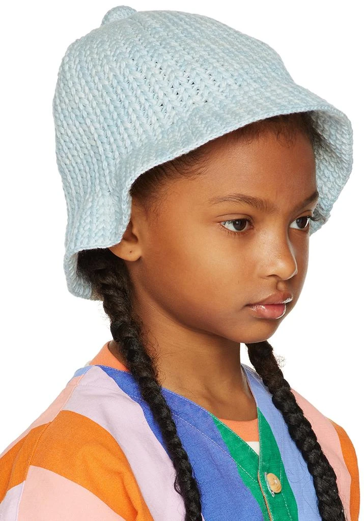 Misha 
Puff Kids Blue Crochet Beach Hat 2