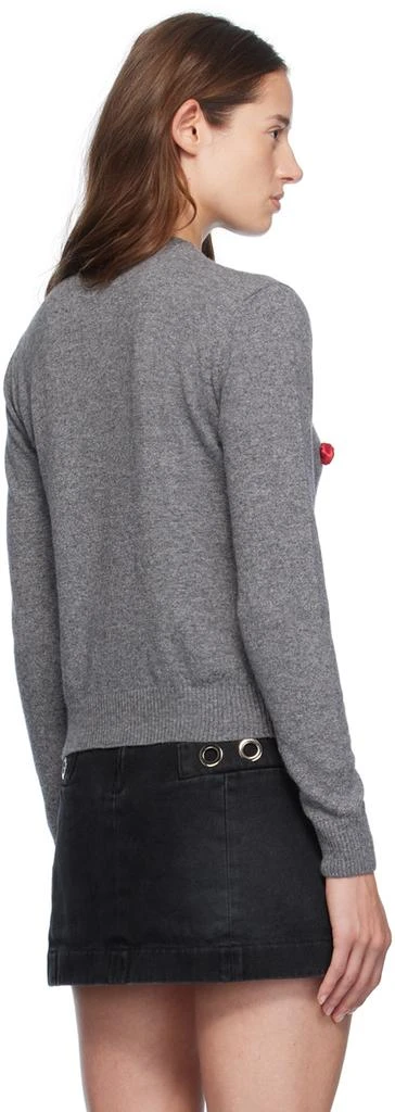 MSGM Gray Roses Cardigan 3