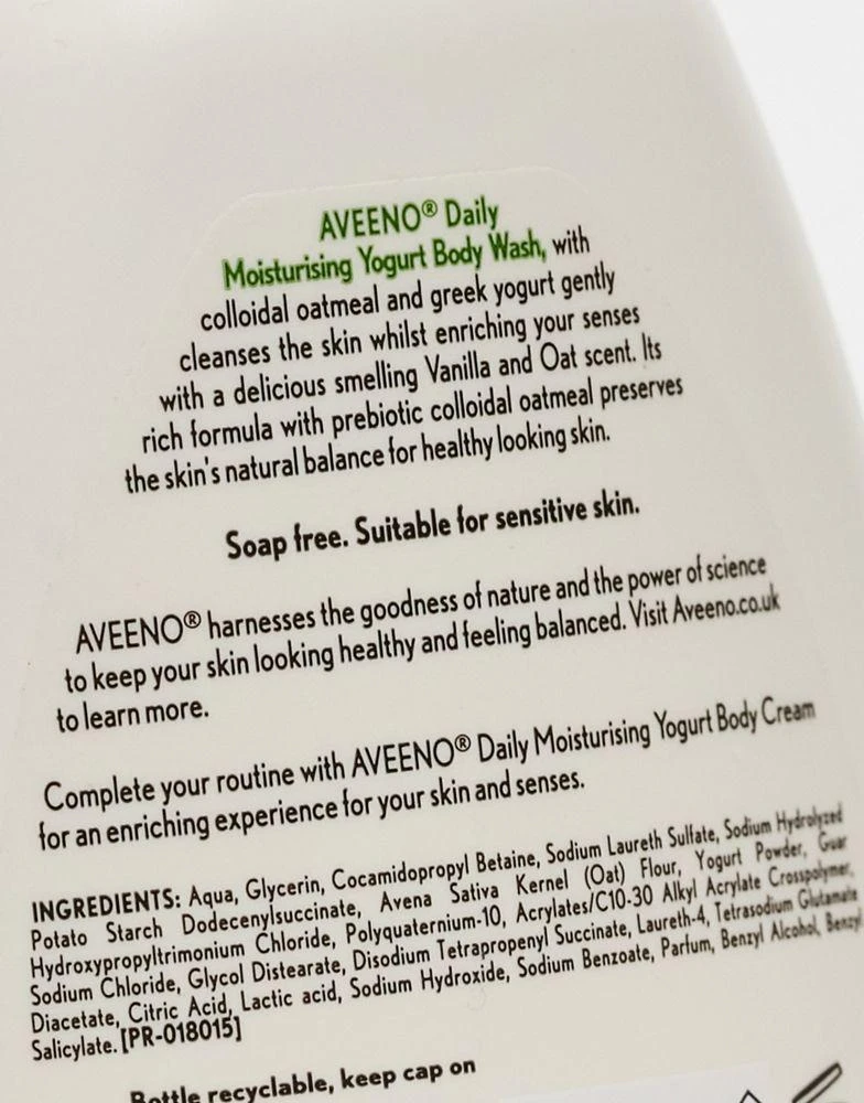 Aveeno Aveeno Daily Moisturising Yogurt Body Wash Vanilla & Oat Scented 300ml 4