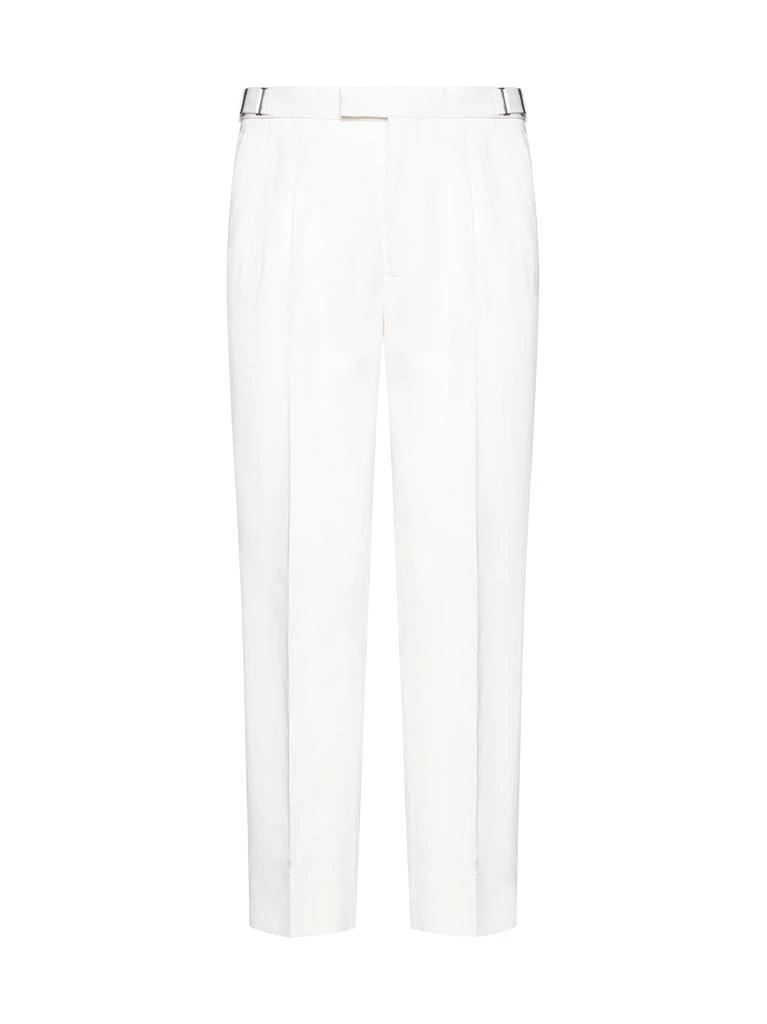 Zegna Zegna Buckle Detailed Cropped Trousers 1