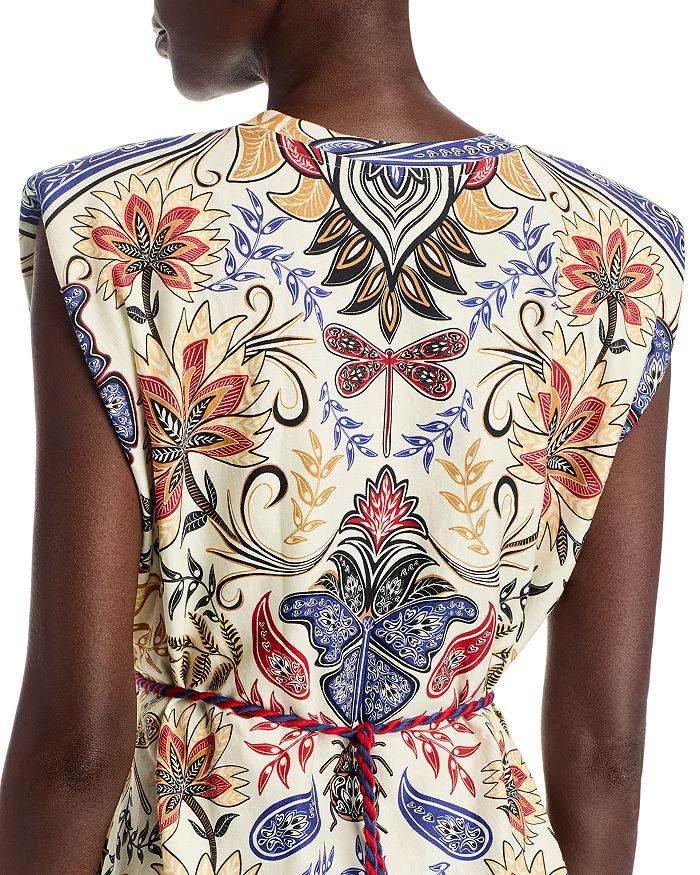 Farm Rio Boho Glam Off White Midi Dress 2