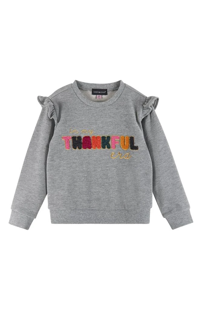 Andy & Evan Kids' Embroidered Sweater & Rib Pants 6
