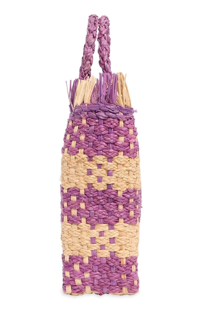 LSPACE Charlie Stripe Woven Straw Bag 4
