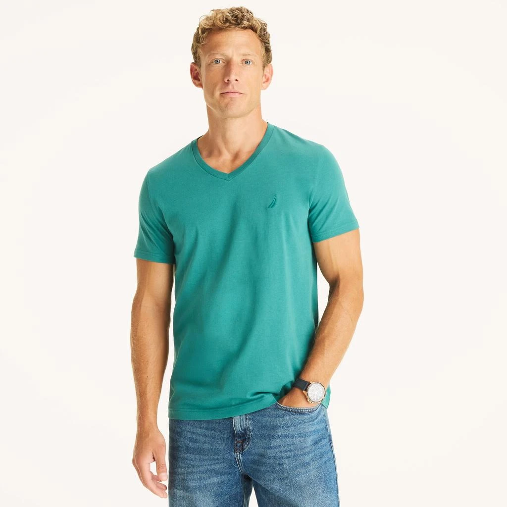 Nautica Mens Premium Cotton V-Neck T-Shirt 19