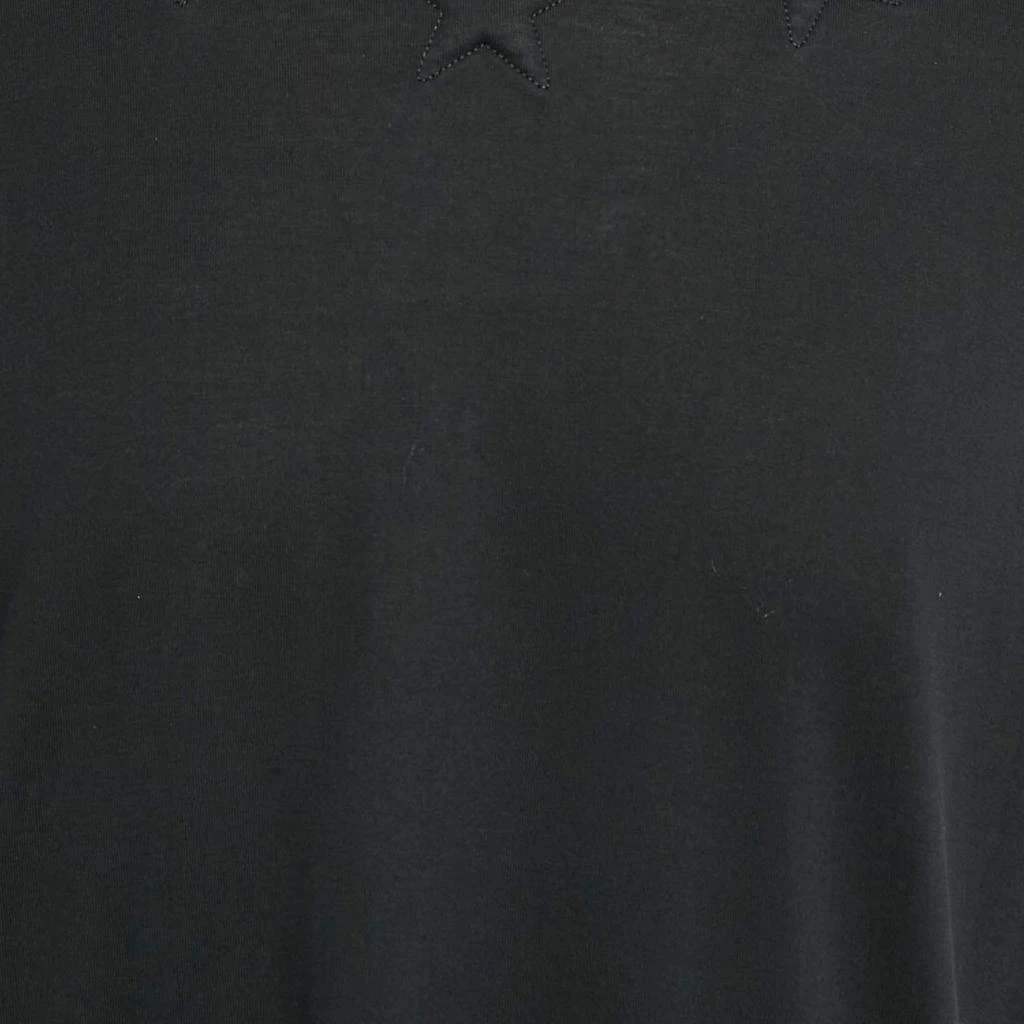 Givenchy Givenchy Black Cotton Star Quilt Detail T-Shirt L 3
