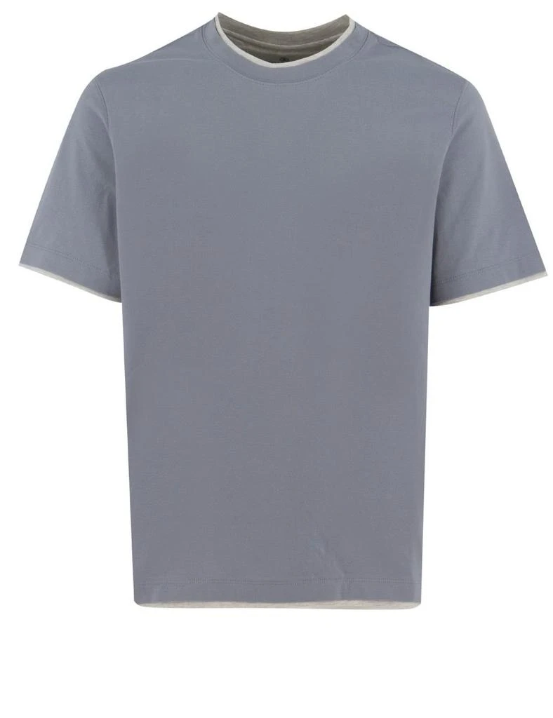 Brunello Cucinelli Brunello Cucinelli Layered-Effect Crewneck T-Shirt from Cettire