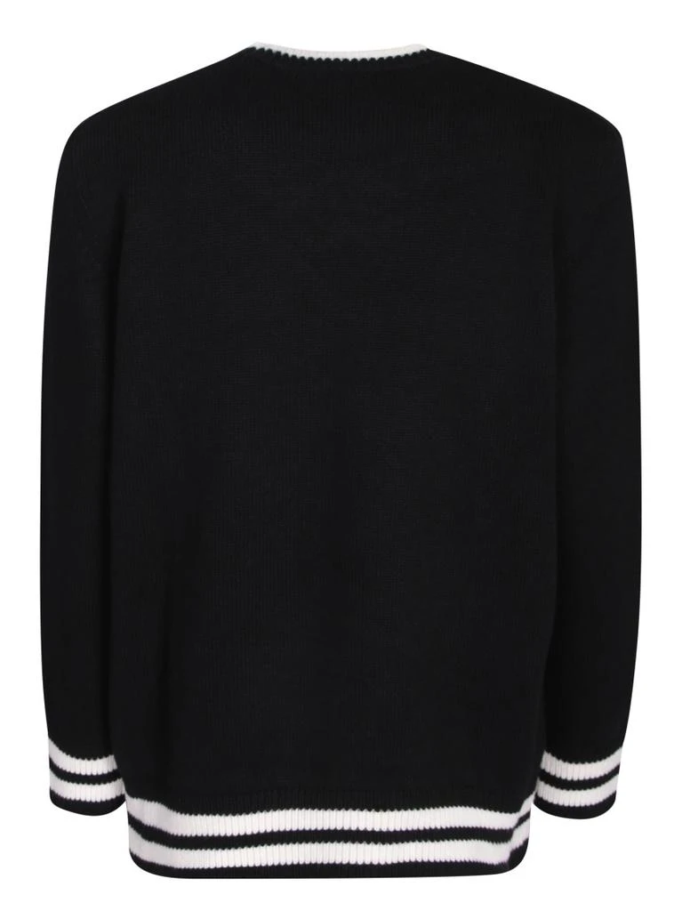 Alexander Mcqueen Black Wool Pullover With Skull Print 2