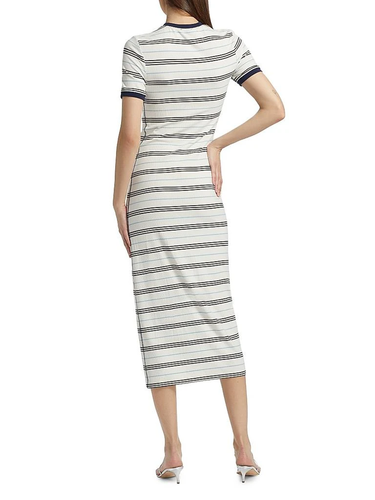 SIMKHAI Shanna Striped Midi-Dress 5