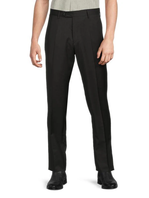 Zanella Tailored Fit Wool Dress Pants 1