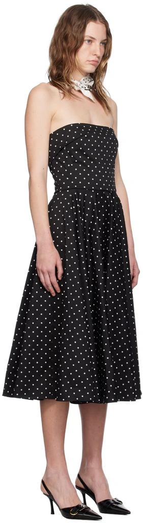Dolce & Gabbana Black Polka Dot Midi Dress 2