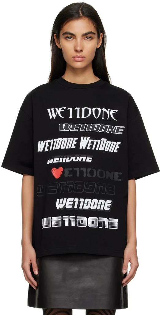 We11done Black Love T-Shirt 1