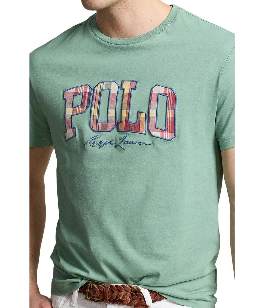 Ralph Lauren Classic Fit Plaid-Logo Jersey T-Shirt 3