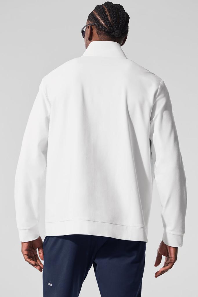 Alo Conquer Max Mock Neck Full Zip - White - Hoodies - Free