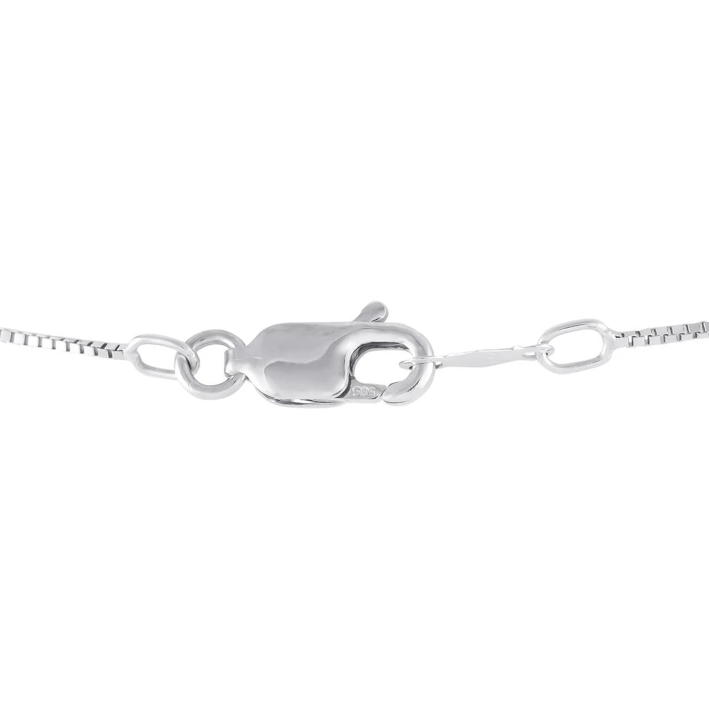 LB Exclusive 14K White Gold 2.0ct Diamond Heart Necklace MF01-053025 3