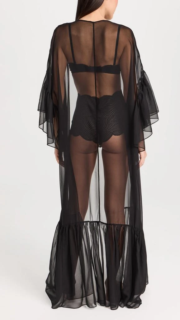 Suzy Black Birdie Robe 2