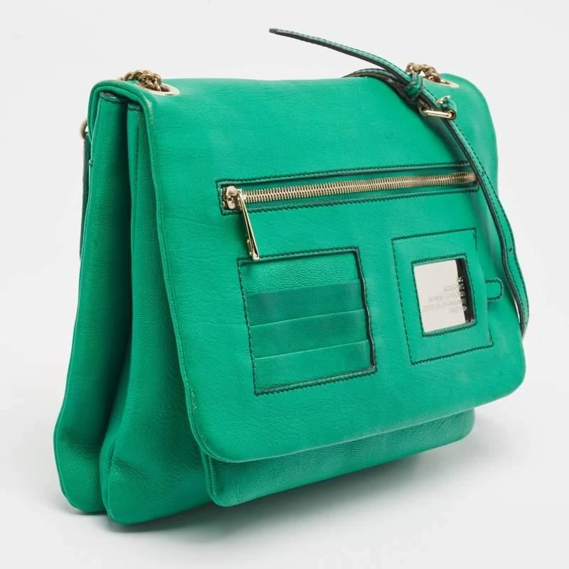 Dolce & Gabbana D&G Green Leather Ania Shoulder Bag 3