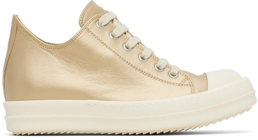 Rick Owens Gold Hollywood Low Sneaks Sneakers 1