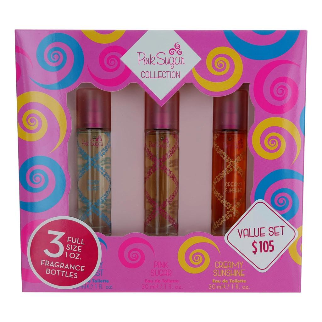 AQUOLINA Pink Sugar by , 3 Piece Variety Set for Women
