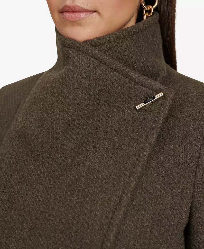 Calvin Klein Womens Asymmetrical Belted Wrap Coat, Created for Macys 4