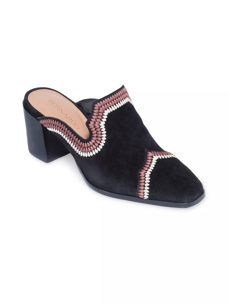 Bernardo Brooklyn Embroidered Mules