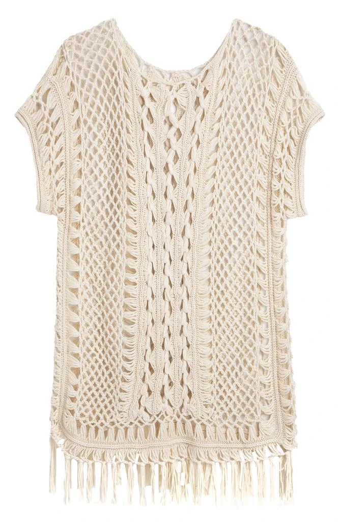 SAACHI Fringe Crochet Poncho 3