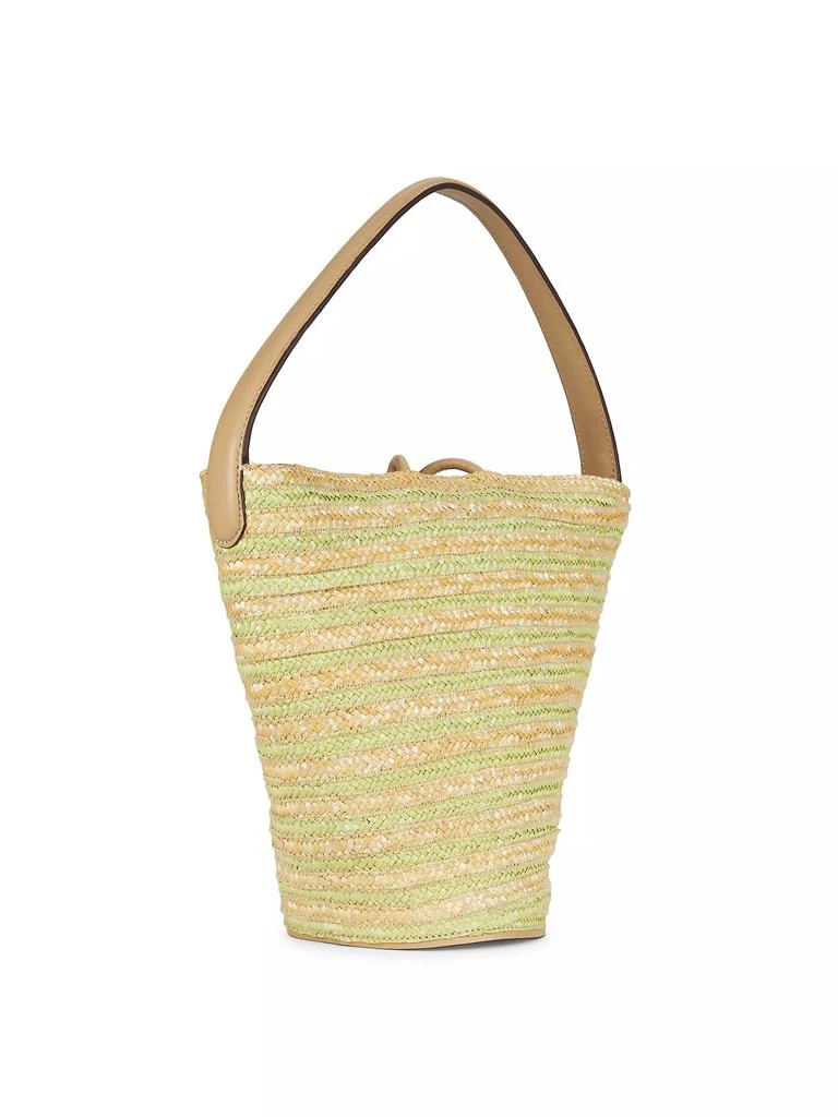 Cult Gaia Freedie Straw & Leather Shoulder Bag 4