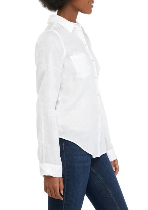 Lilly Pulitzer Pulitzer Sea View Linen Button Down Top 3