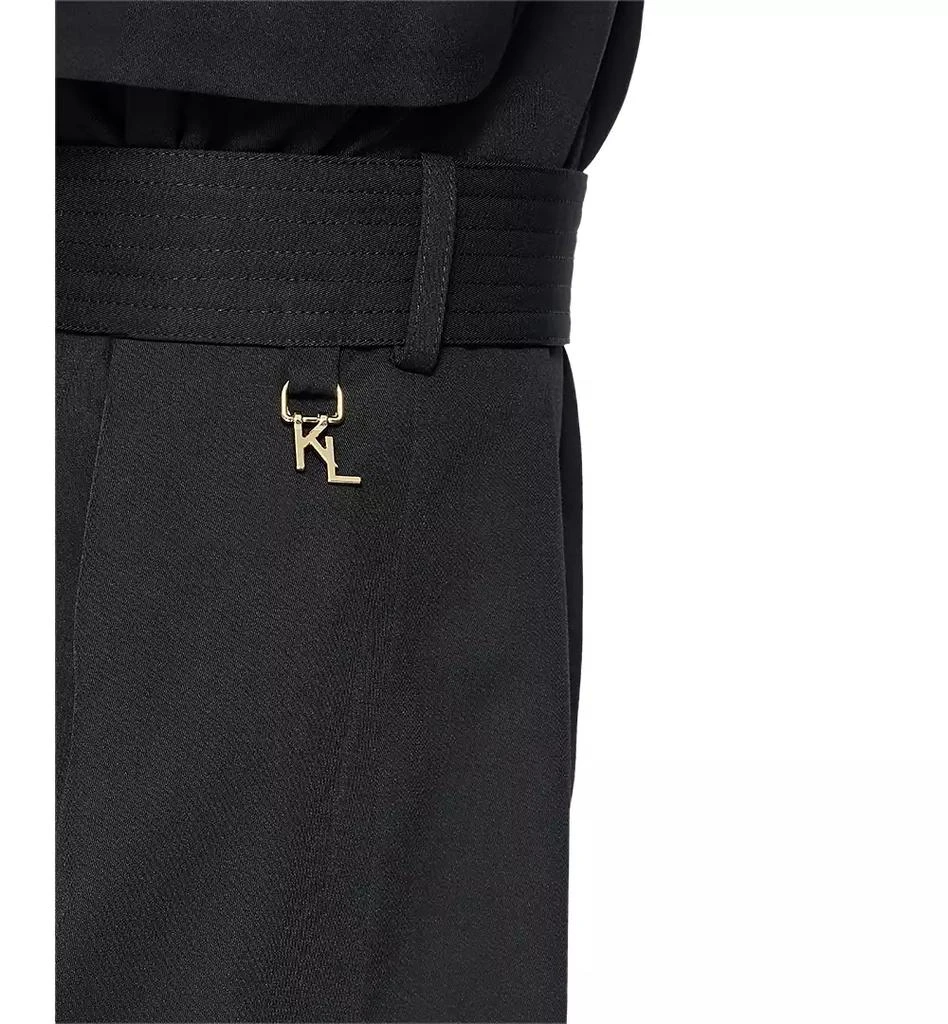 Karl Lagerfeld Paris Women's Ruched-Sleeve Trench Coat 4