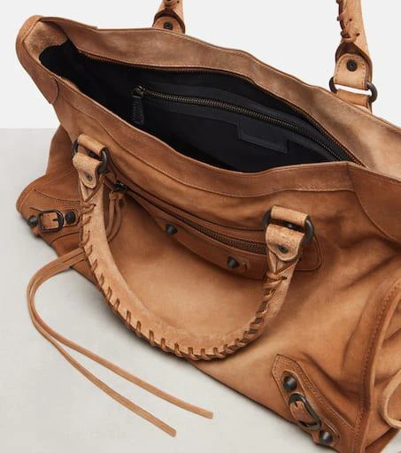 Balenciaga Le City Medium suede tote bag 3