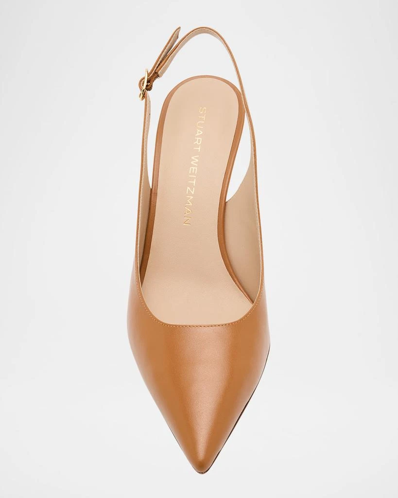 Stuart Weitzman Stuart Leather Slingback Pumps 5