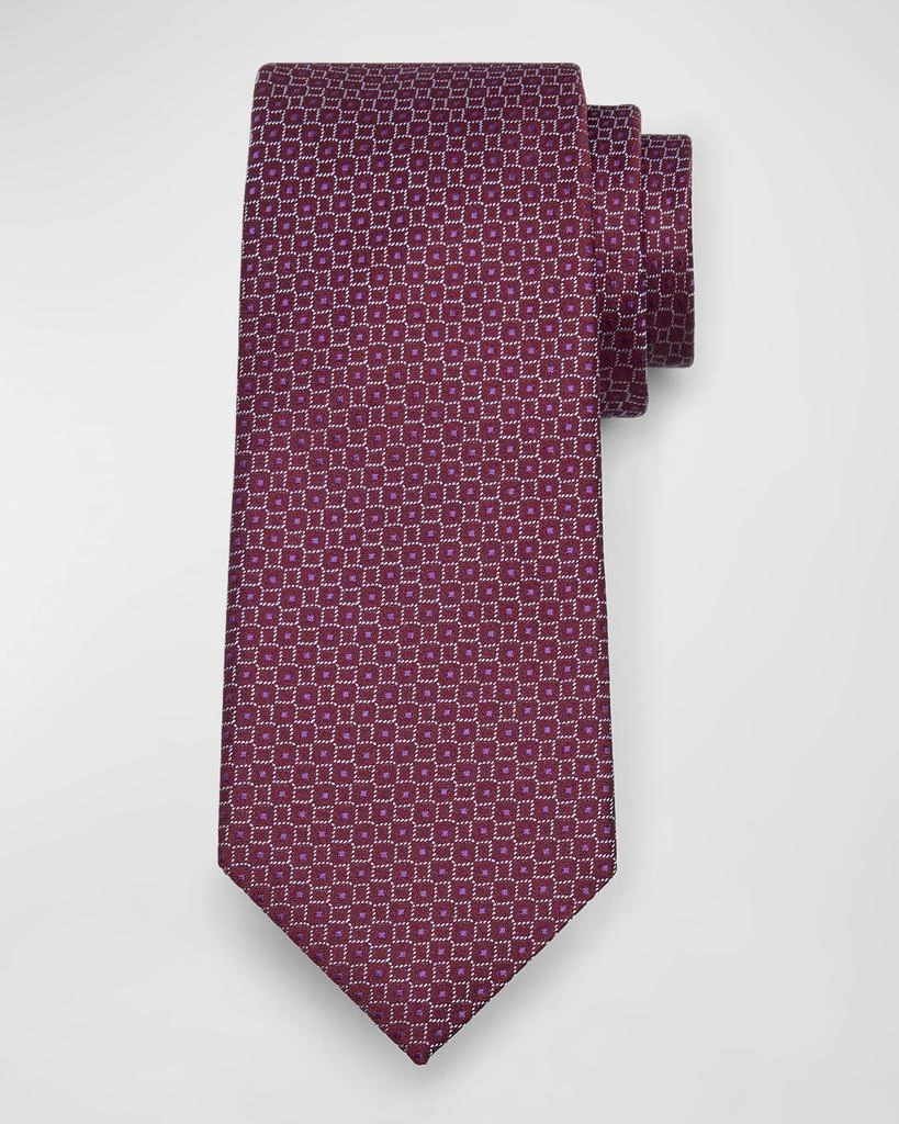 Charvet Men's Silk Micro-Geometric Tie 1